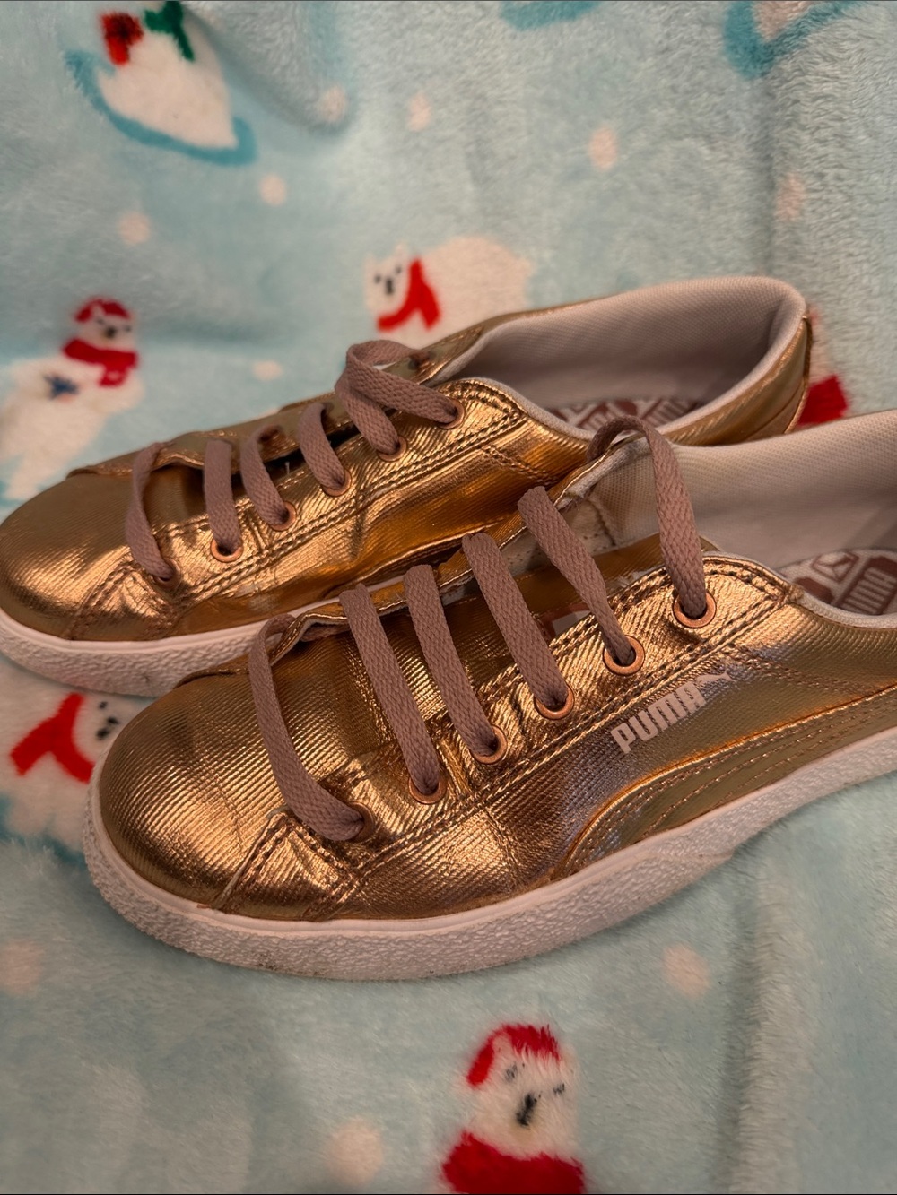 Puma Metallic Love Sneakers Size 8